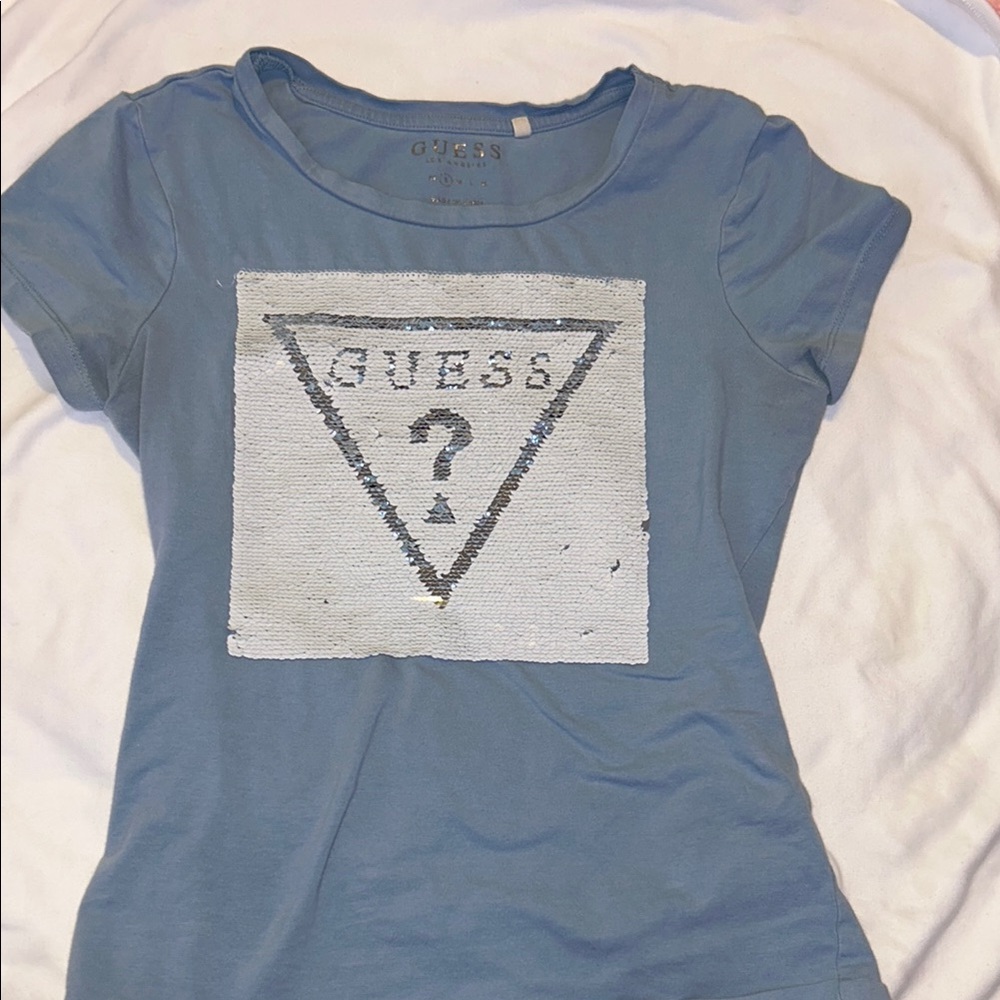 Guess Women's Blue T-Shirt
